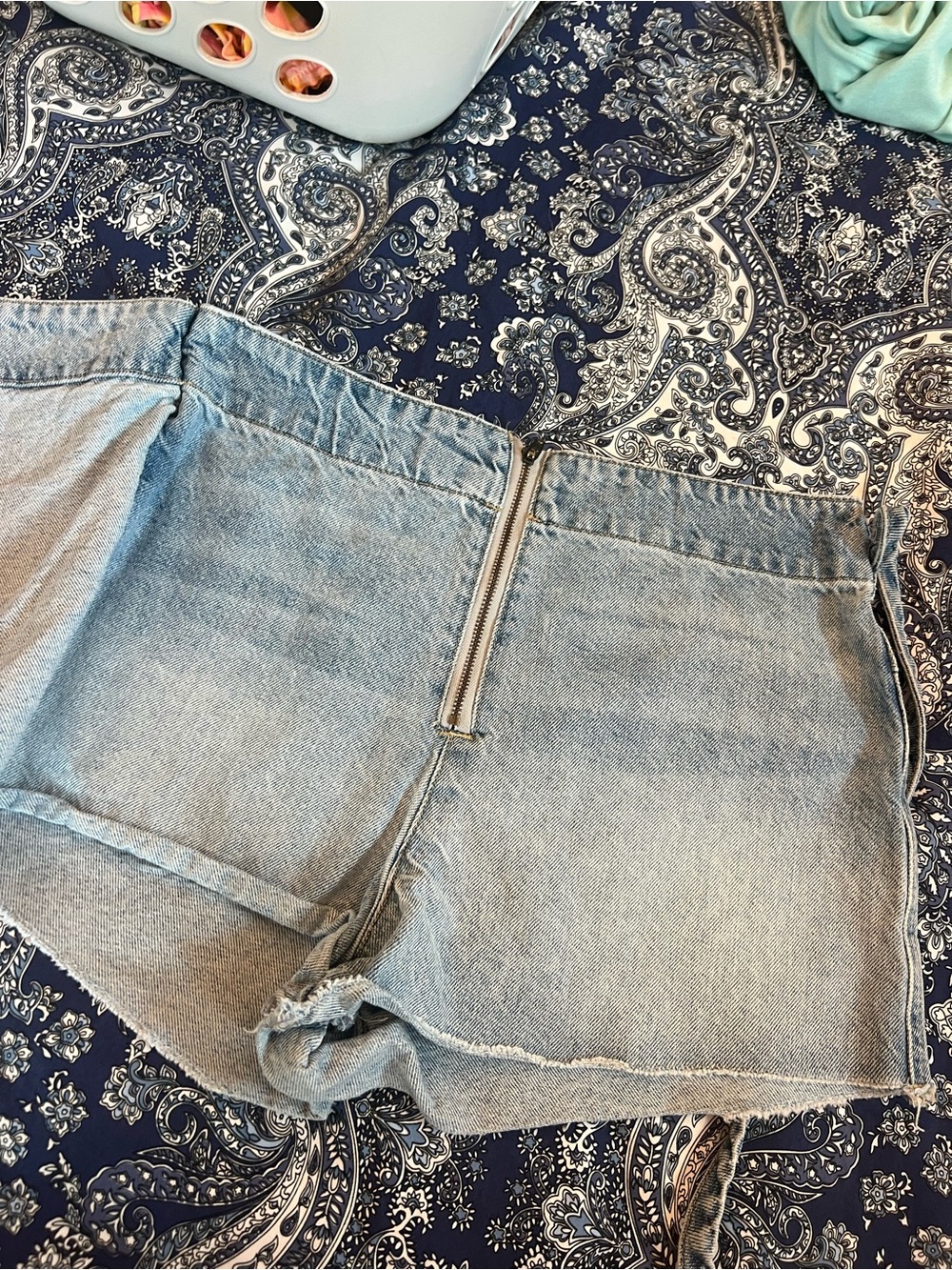 We The Free Light Blue Denim Skort - Picture 3 of 5